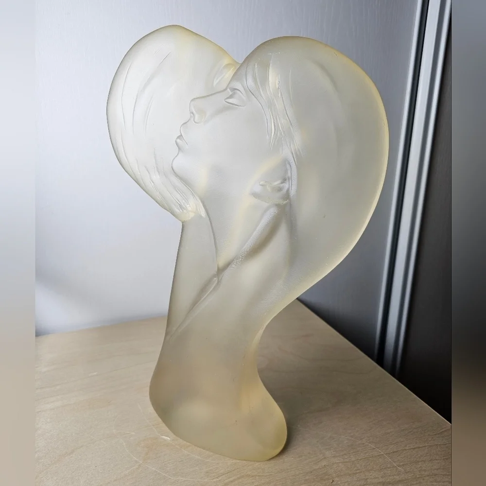 Vintage Lovers Lucite Sculpture By Mirage LTD Bohemia NY 1960s